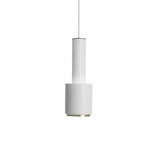 A110 Hand Grenade Lámpara Colgante Blanco/Latón – Artek