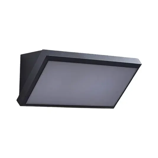 Abby Aplique de Pared Exterior w/Sensor Dark Grey/White – Lindby
