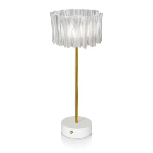 Accordéon Battery Lámpara de Sobremesa Prism/White – SLAMP