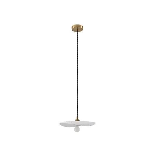 Annira Lámpara Colgante Blanco/Latón – Lindby