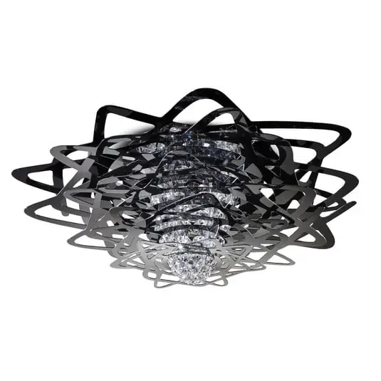 Aurora Lámpara de Techo L Negro – SLAMP