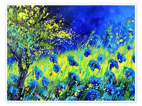 Blue summer wild flowers de Pol Ledent