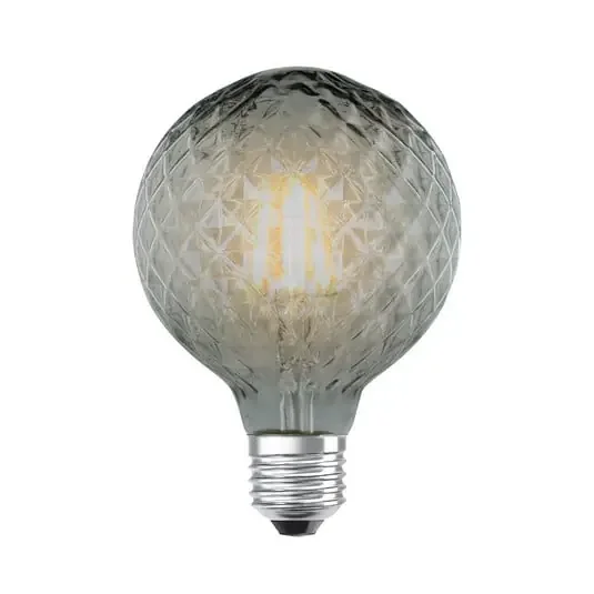 Bombilla LED 4W Smoke Facet G95 Regulable E27 – Lucande