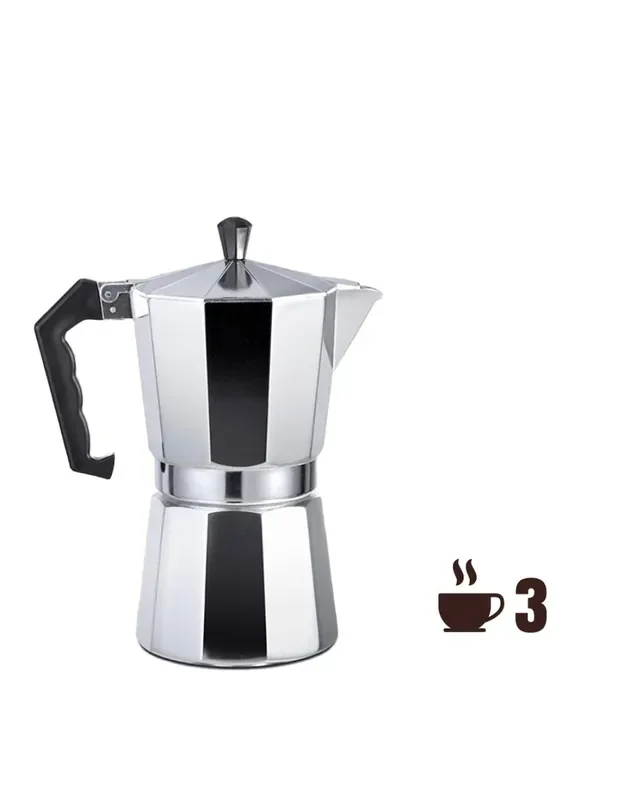 Cafetera de aluminio de 3 tazas edm 8425998761214 76121 GOURMET KITCHEN