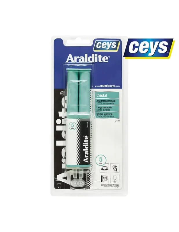 Ceys araldite cristal jeringa transparent 24ml 510402 8411519010268 95666 CEYS