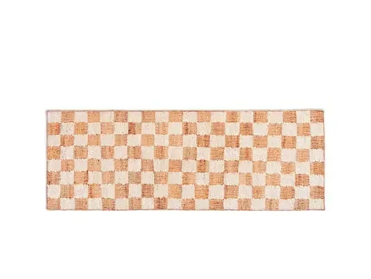 Check Wool Jute Runner 70×180 Off-white/Natural – Ferm Living