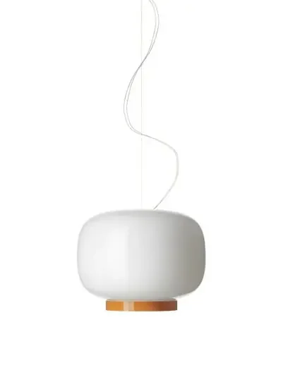 Chouchin 1 Reverse Lámpara Colgante Blanco/Naranja – Foscarini