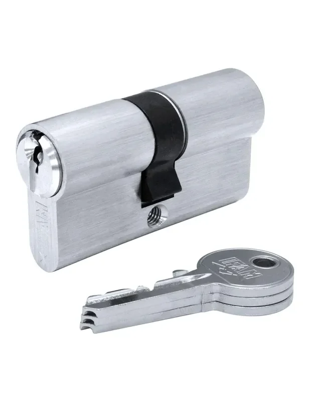 Cilindro f5s3535n níquel 70mm (35+35mm) leva larga 15mm. con 3 llaves de serreta. ifam 8420078453133 87615 IFAM