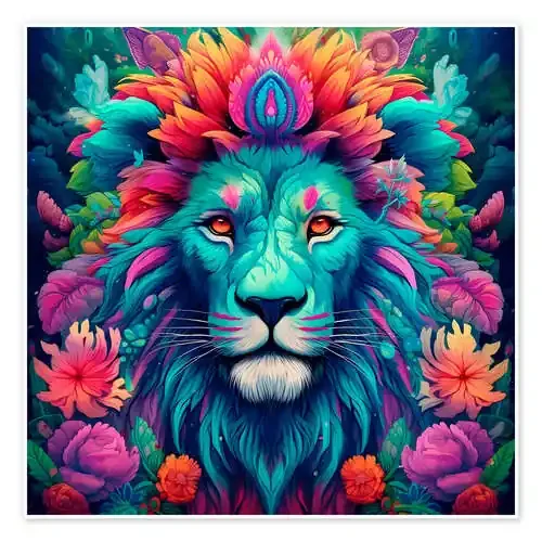 Colorful Hippi Lion de Bettina Dittmann
