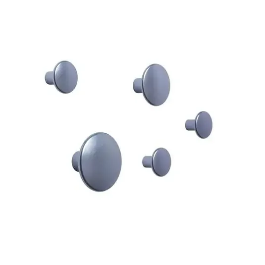 Dots Metal Set of 5 Pale Blue – Muuto