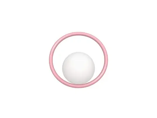 Hula Hoop Aplique de Pared Bubblegum Pink – Swedish Ninja