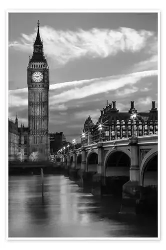 In the evening at Westminster Bridge de Melanie Viola