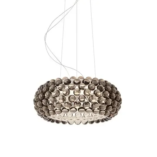 Lámpara colgante LED Caboche Plus Media, gris, inteligente – Foscarini