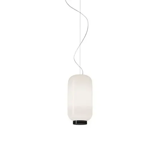 Lámpara colgante LED Chouchin 2 Reverse, blanco/negro – Foscarini