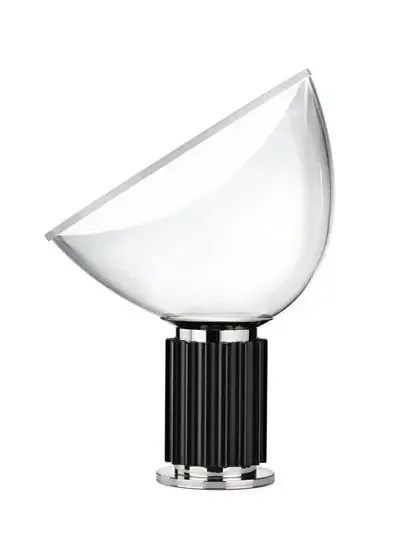 Lámpara de mesa Taccia LED (vidrio) negra – FLOS