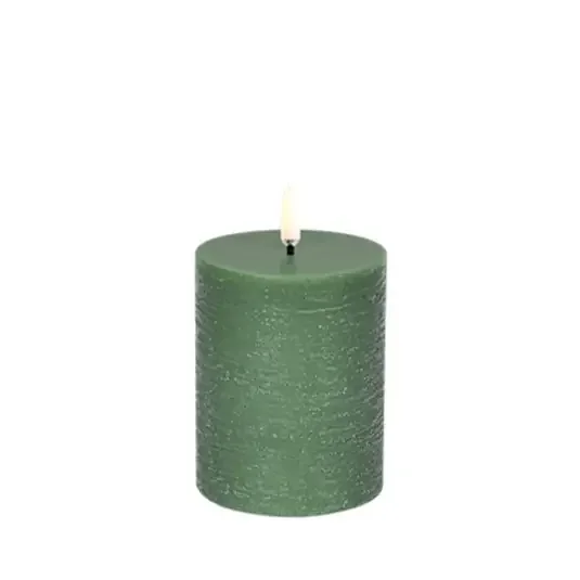 Pilar LED 7,8×10,1 cm Olive Verde/Rustic – Uyuni Lighting