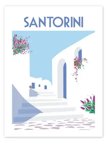 Santorini I de Omar Escalante Wild Apple Graphics