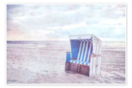 Silla de playa azul de Claudia Moeckel