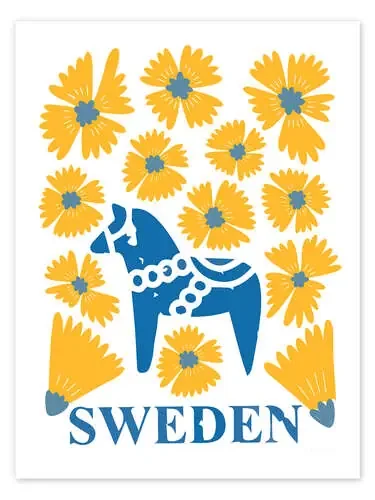 Swedish Folk Art de Omar Escalante Wild Apple Graphics