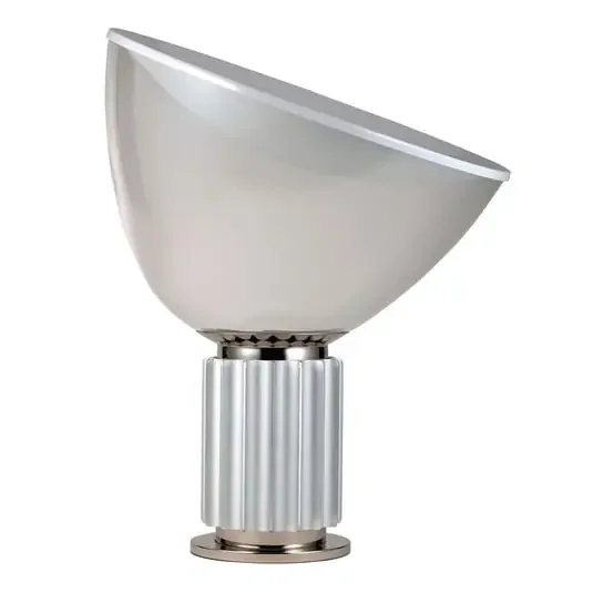 Taccia LED (PMMA) Lámpara de Sobremesa Silver – Flos