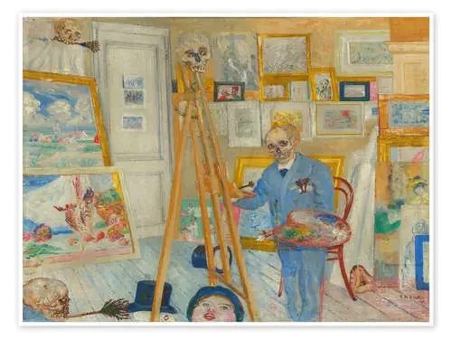 The Skeleton Painter, 1896 de James Ensor Nook Vintage Archive