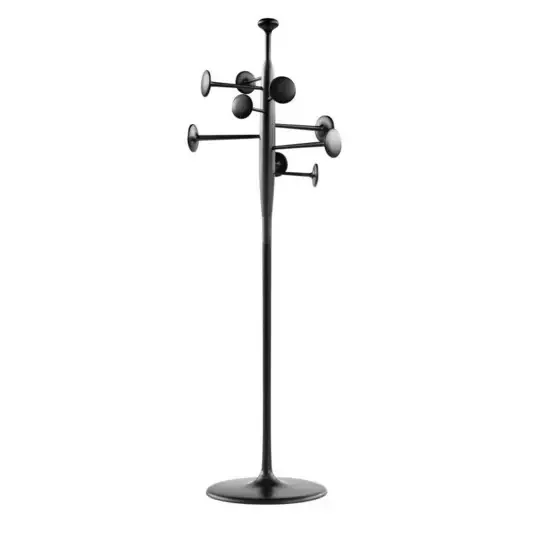 Trumpet Coat Stand Black Recycled Aluminum – Mater