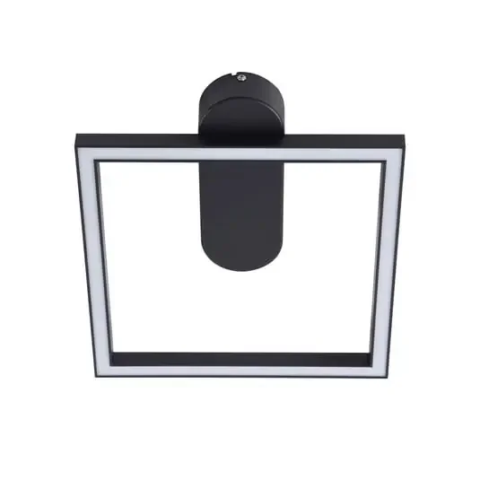 Yulla LED Lámpara de Techo Negro – Lindby