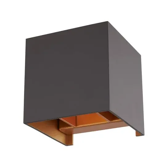 Zuzana Aplique de Pared Square Black/Gold – Arcchio